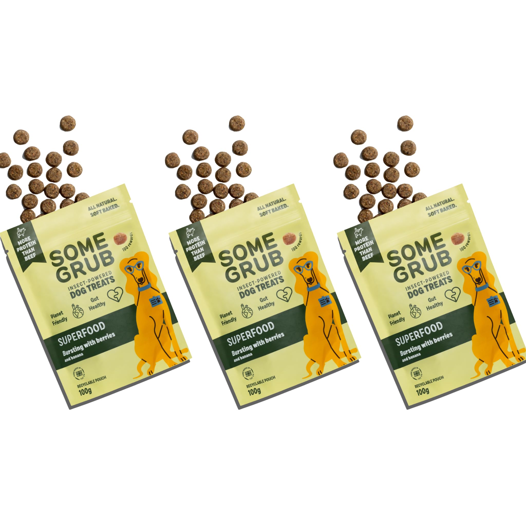 Energy Boost Dog Treats, 100 g (Pack of 3)