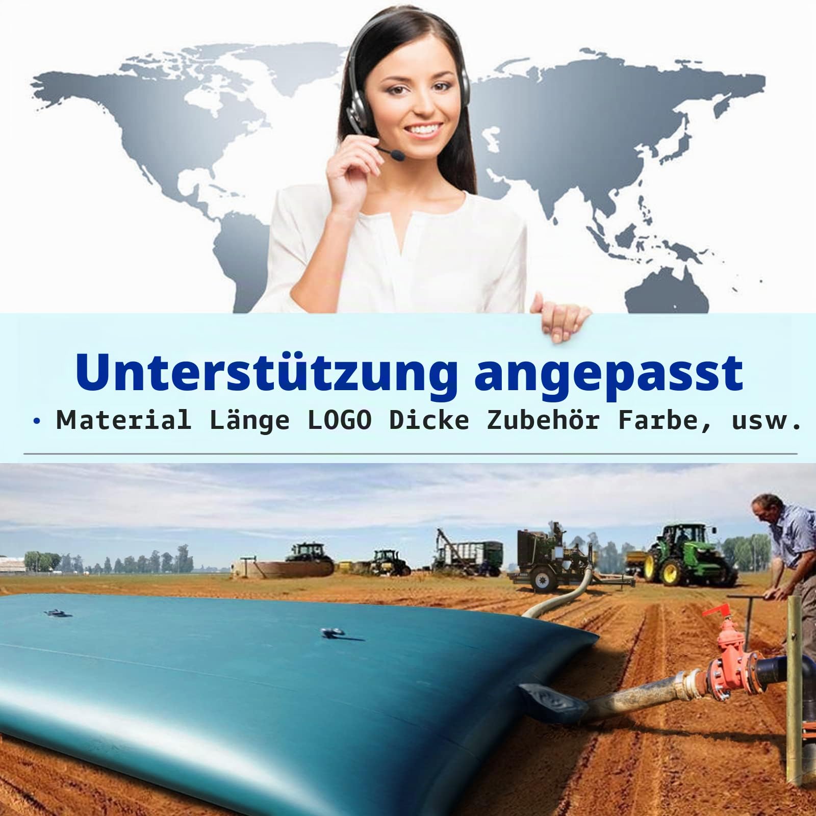 110L Wasserspeicher-Blasenbehälter, Faltbarer tragbarer Wassertank mit großer Kapazität, Trockenheitsbeständigkeit, Brandschutz, landwirtschaftliche Bewässerung, Notfallwasser im Freien