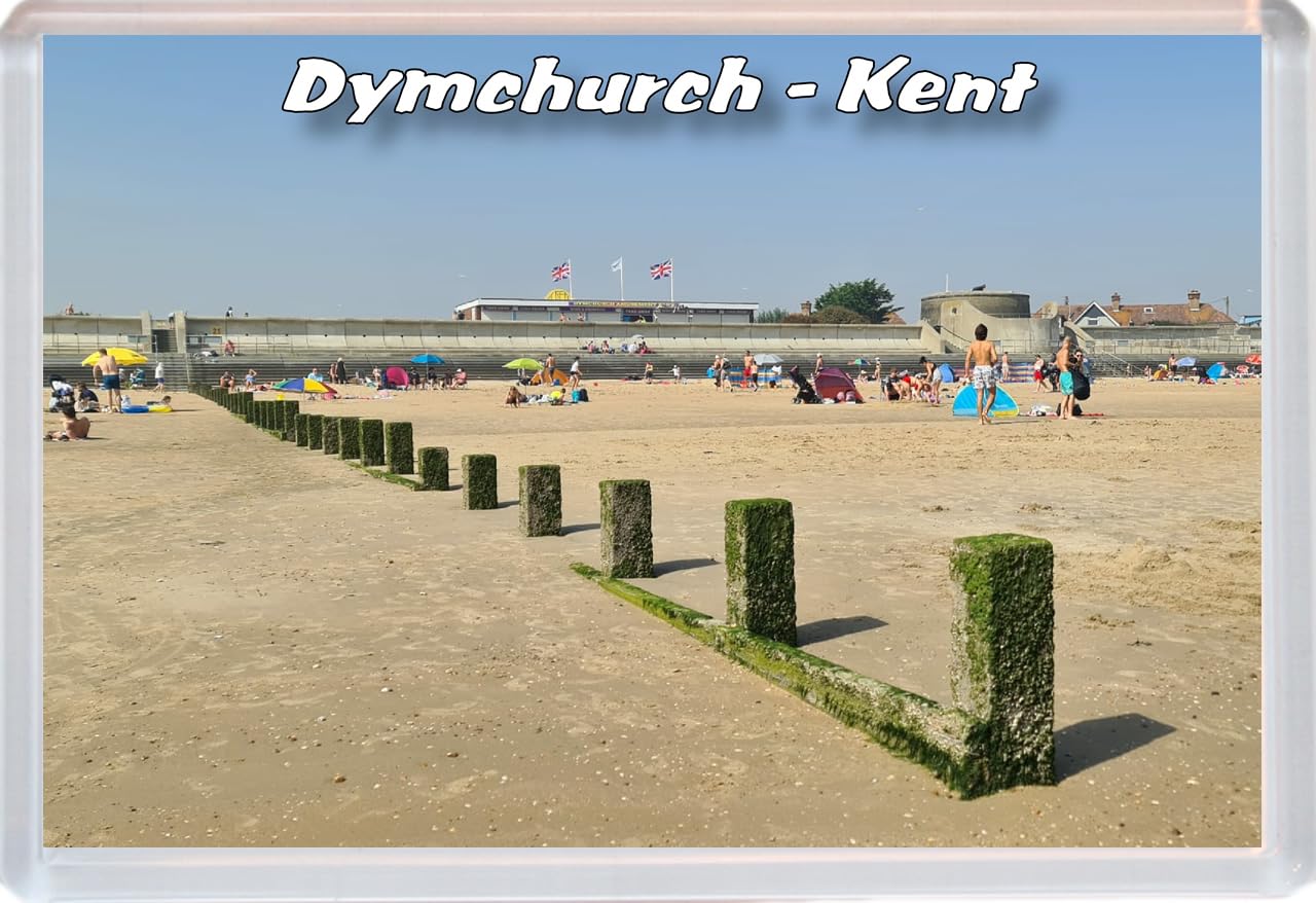 Baked Bean Store Multicolor Dymchurch - Kent - 96 X 67Mm Jumbo Fridge Magnet/Magnets Bbsfhm716