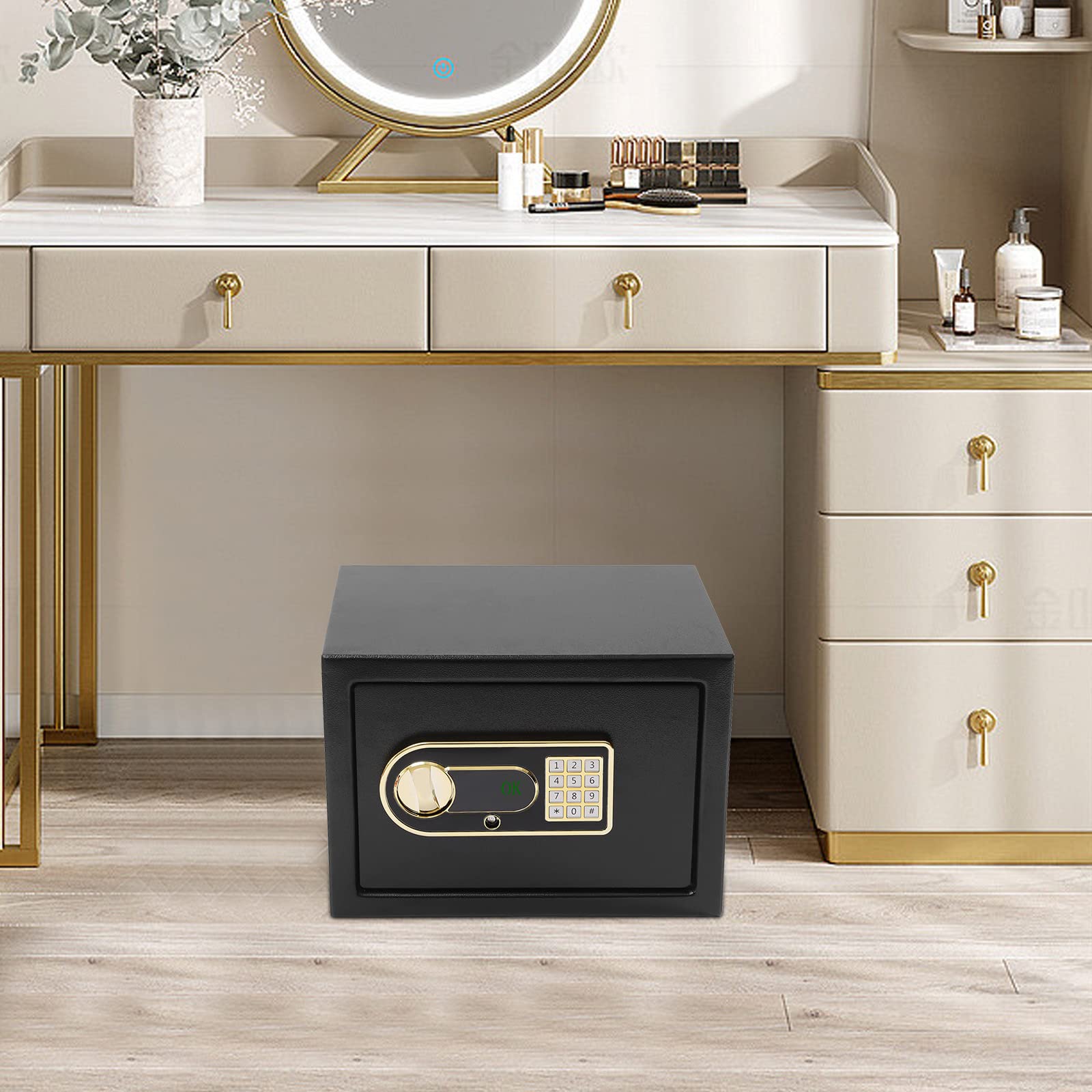 Cassaforte da 22 L-30 l, ignifugo, impermeabile, per munizioni, armi, contanti, gioielli, documenti A4 (22 L)