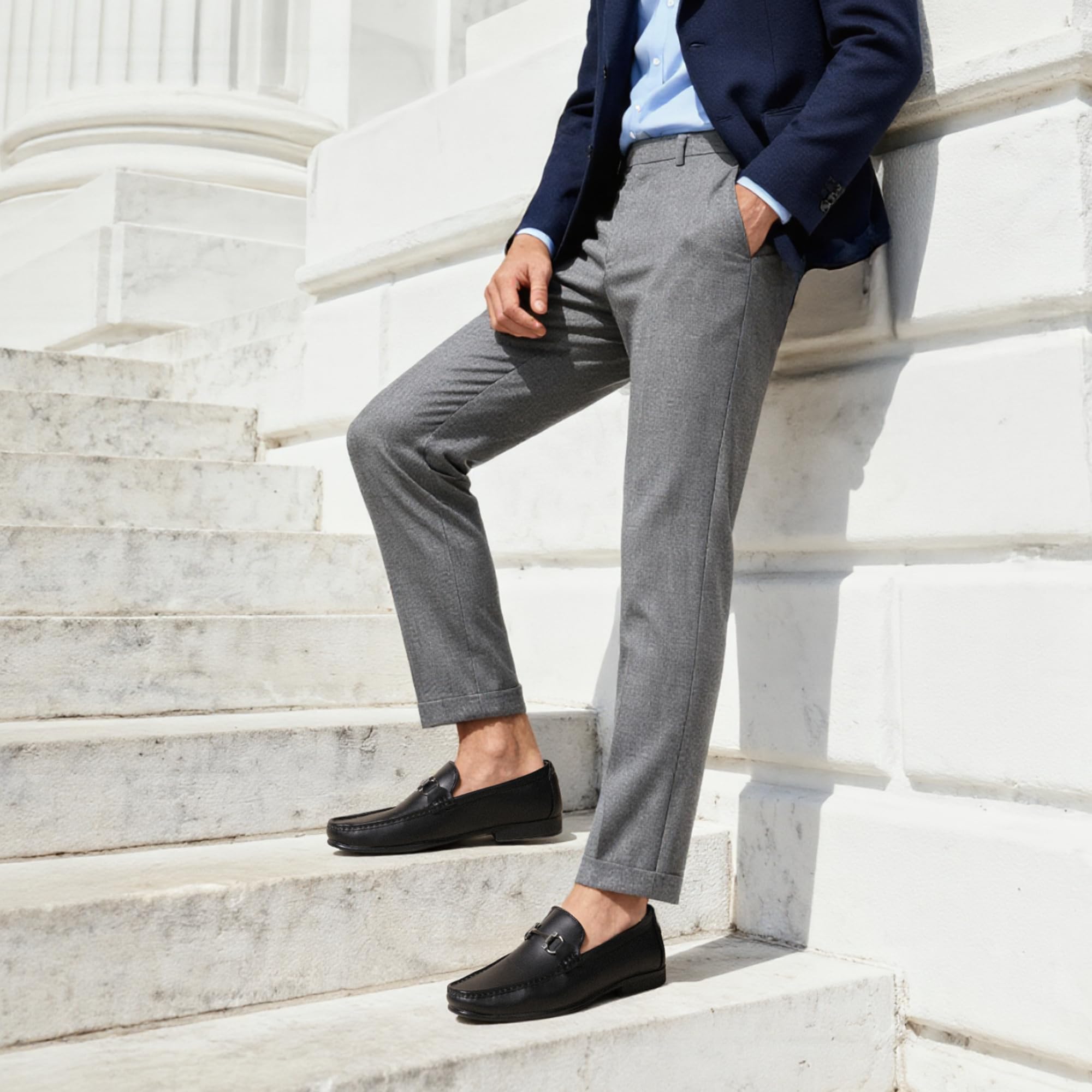 Bruno Marc Mocassini Eleganti da Uomo, Slip-on Casual da Guida Scarpe