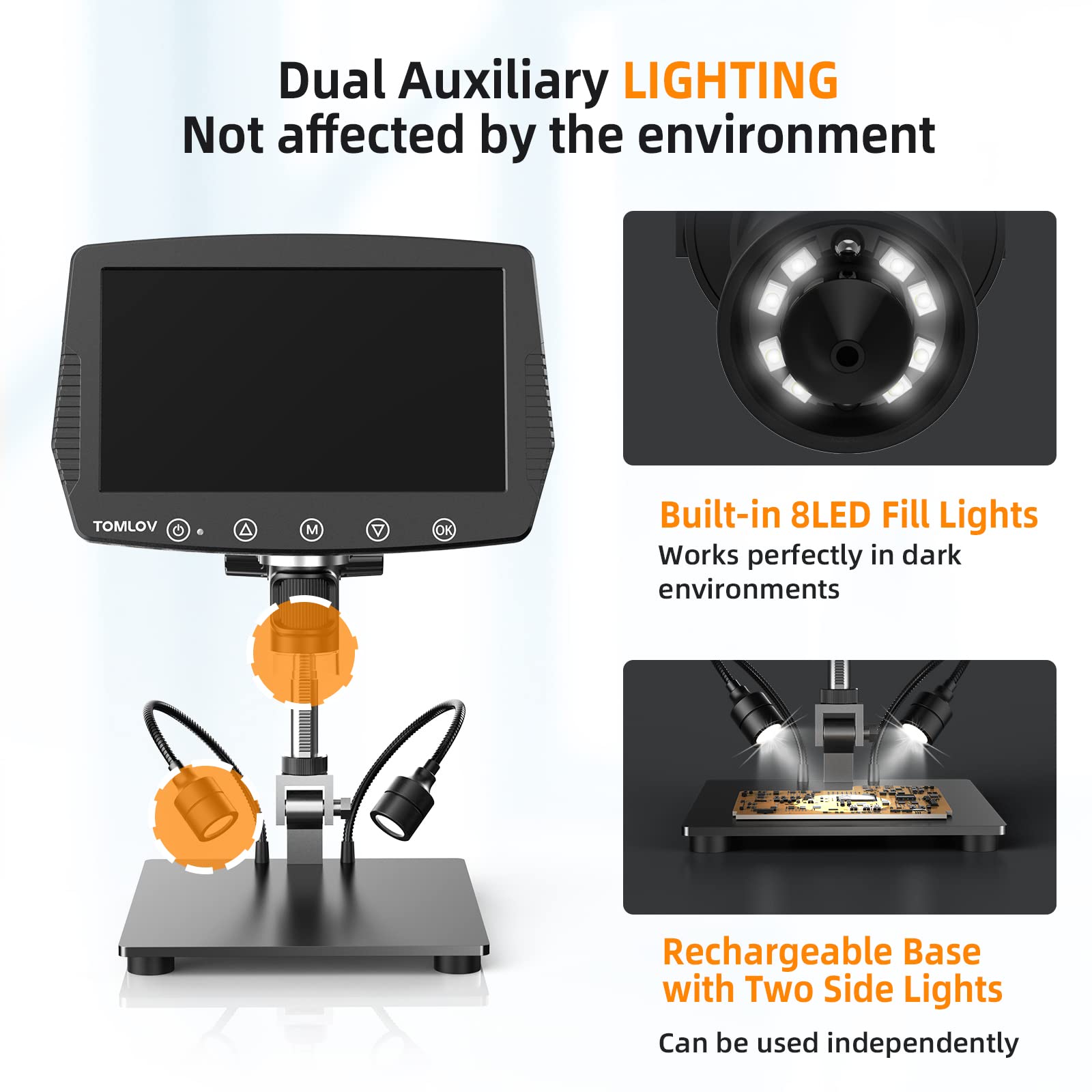 TOMLOV 10.9 cm コイン顕微鏡 体重計付き tomlov デジタル顕微鏡」の人気商品一覧 |