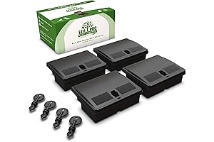 4-Pack Mouse Bait Station for Indoor & Outdoor Mouse Control- Pet &...