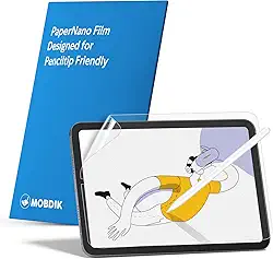 MOBDIK [2 unidades] Película protetora de tela Paper compatível com iPad Mini 6 2021 (6ª geração, 8,3 polegadas), película fosca antirreflexo/resistente a arranhões para desenhar/escrever, compatível com Apple Pencil