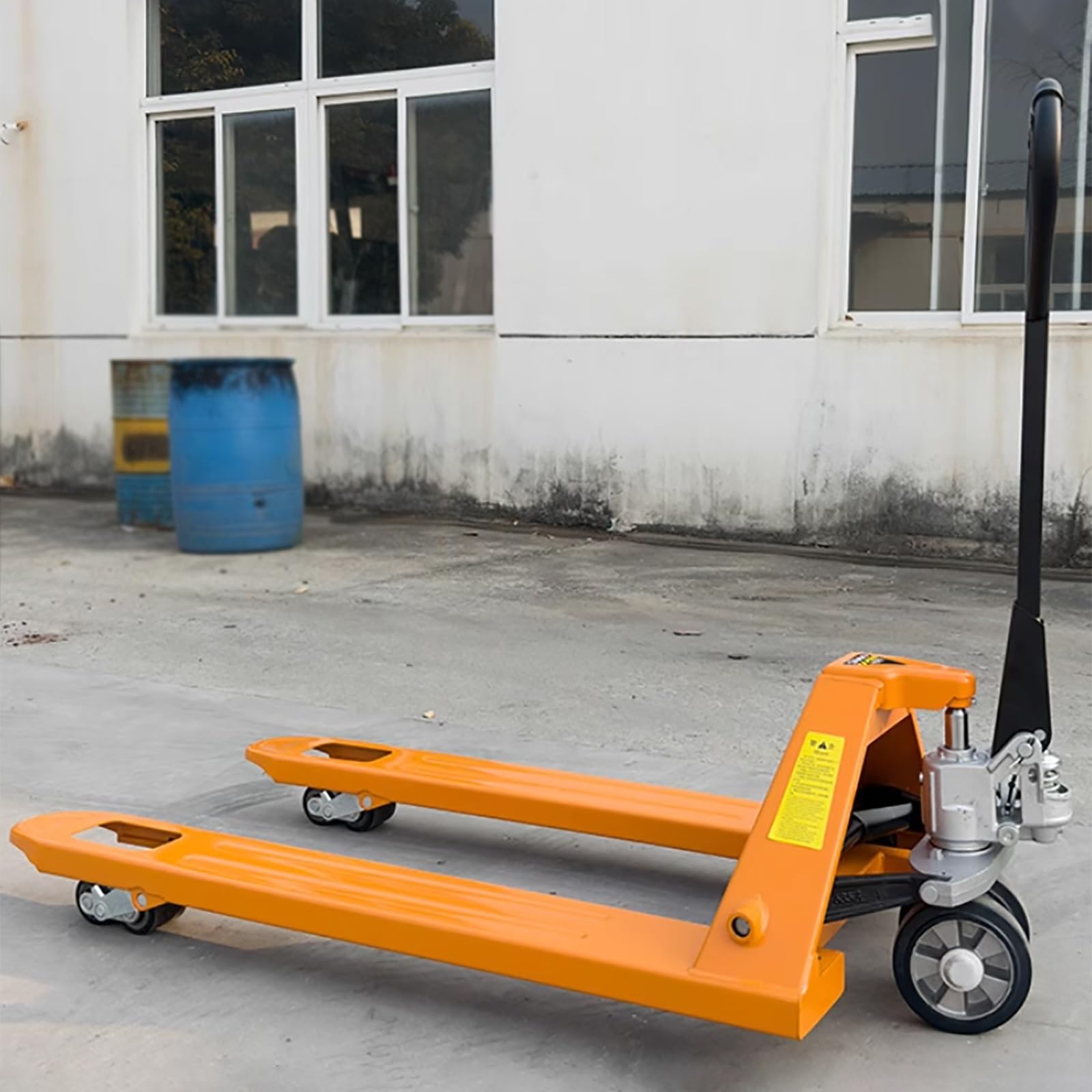 Martinetto manuale standard per carichi pesanti con ruote in nylon per movimentazione efficiente del magazzino e smistamento logistico (dimensioni)
