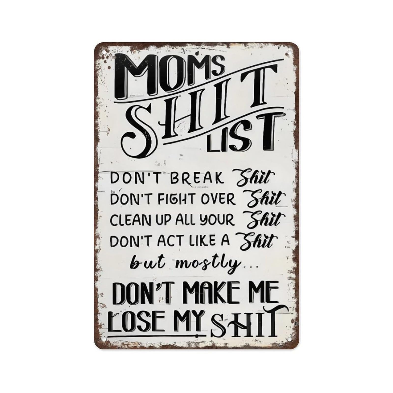 Home Garden Metal Sign Reusable Distressed Iron Tag Retro Handyman Wall Decor for Man Cave Workshop Home Bar