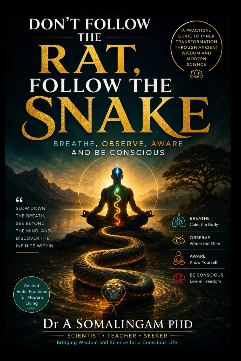 DON’T FOLLOW THE RAT, FOLLOW THE SNAKE: BREATHE, OBSERVE, AWARE AND BE CONSCIOUS