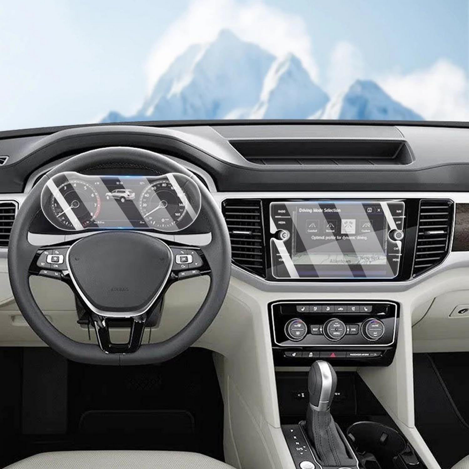 Film de protection PPF contre rayures console Volkswagen Tiguan 2017-2020 kit TPU invisible