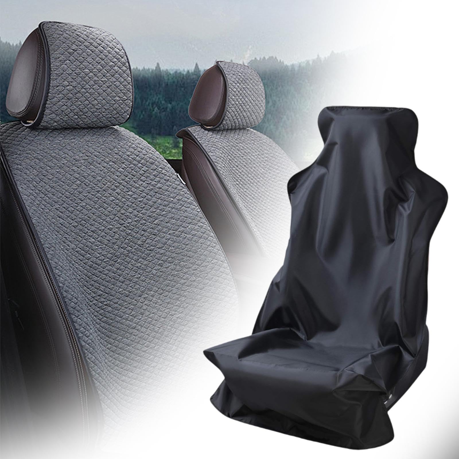 Oshhni Funda Protectora de Asiento Universal Resistente para automóvil, portátil, de Tela Oxford, Impermeable para Coche y camión.