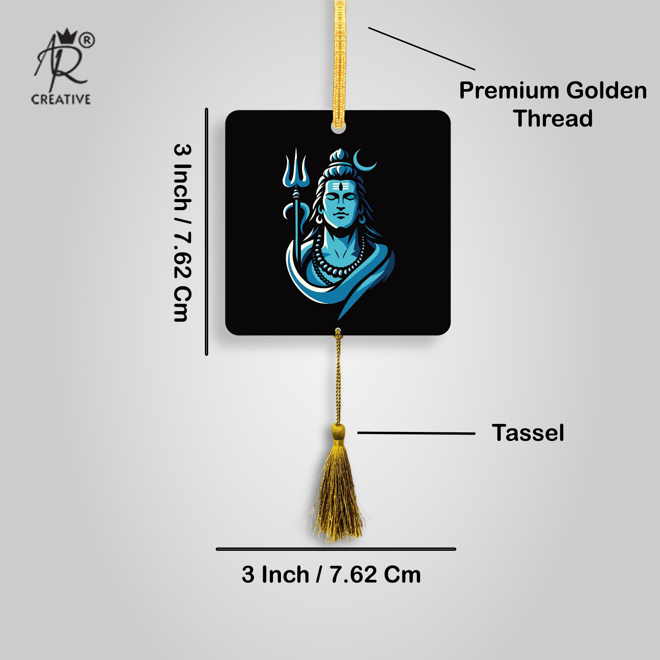 AR Creative Lord Shiv ji - Hindu God Car Hanging for Decoration