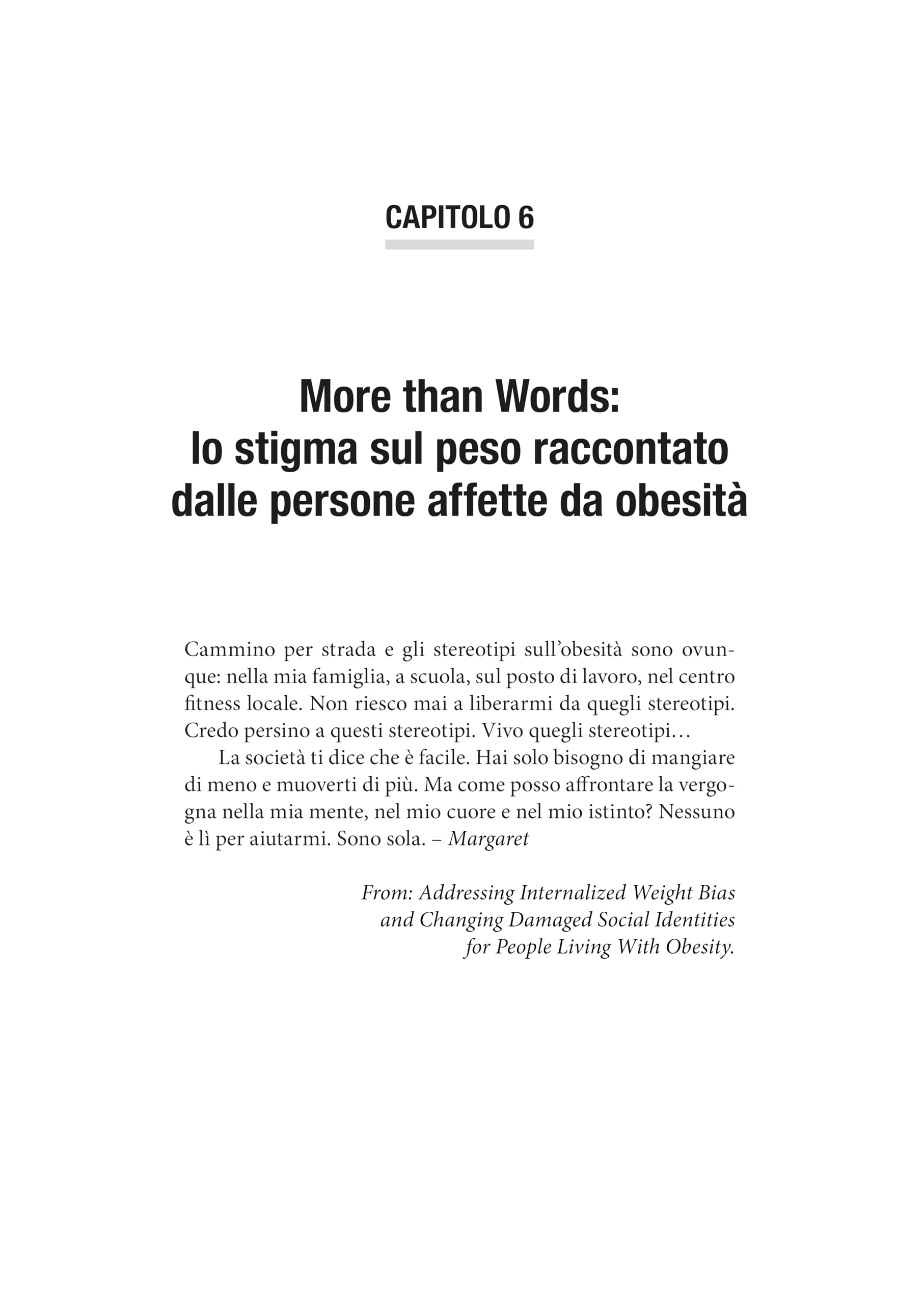 Obesità e stigma