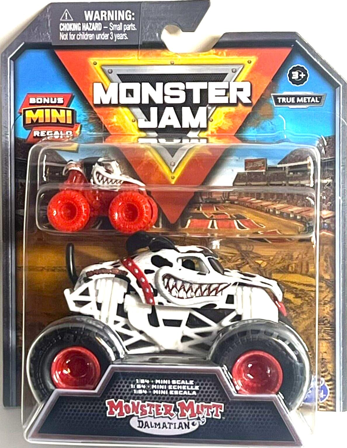Amazon.com: Monster Jam Monster Truck 2 Pack, 1:64 Scale Plus Mini
