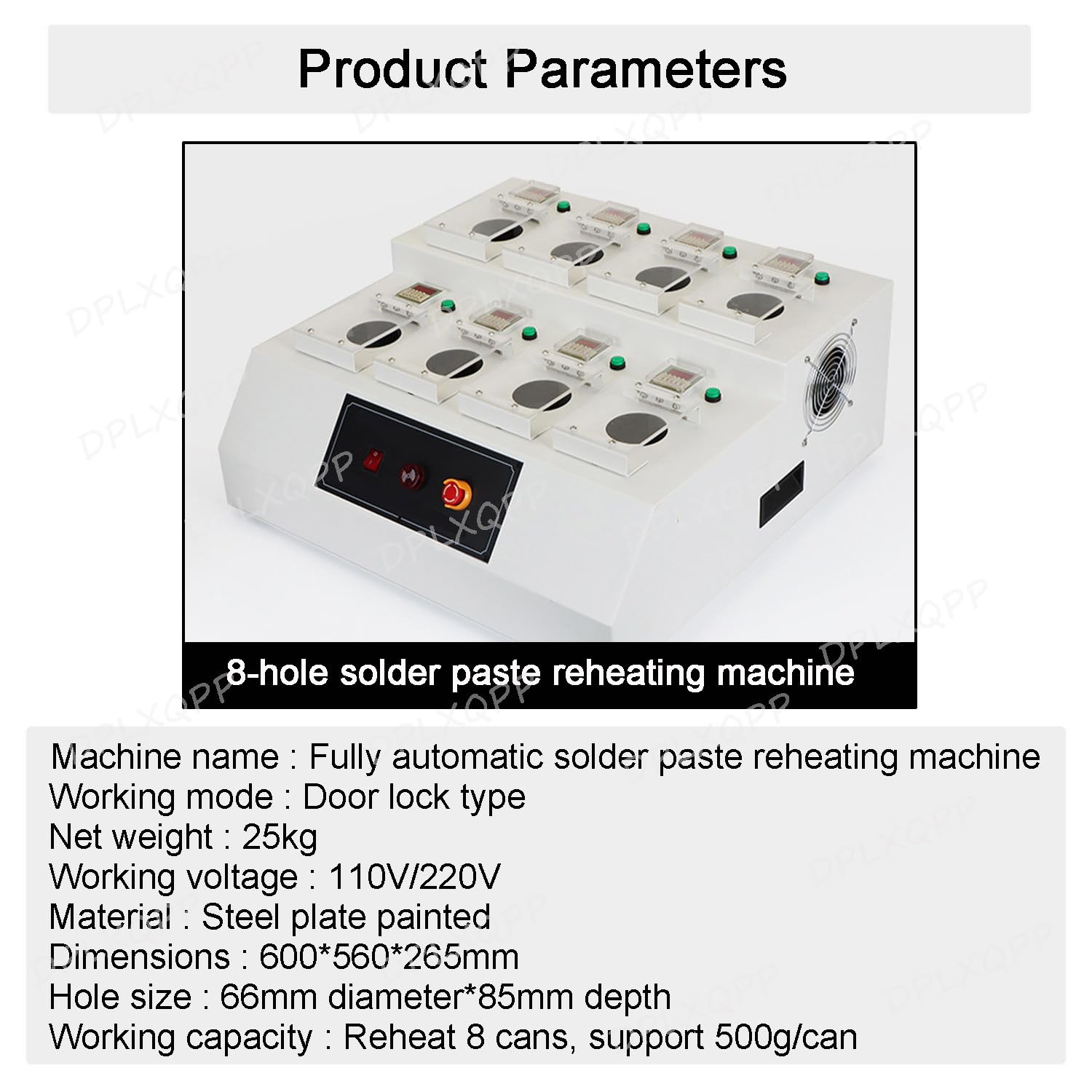 Soluzione Completa per Il Riscaldamento Pasta Saldante in Elettronica,Ideale per SMT,Automazione Industriale E Apparecchiature di Comunicazione,8holes