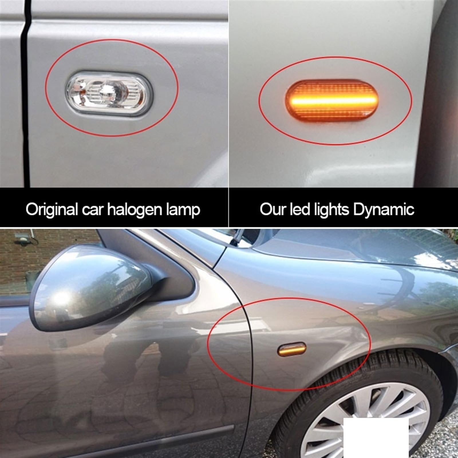 Indicatore Direzione Laterale Compatibile Con Ford Per Fiesta 2001-2020 2021 2022 2023 2024 Luce Di Segnalazione Laterale Dinamica Per Auto 4593010