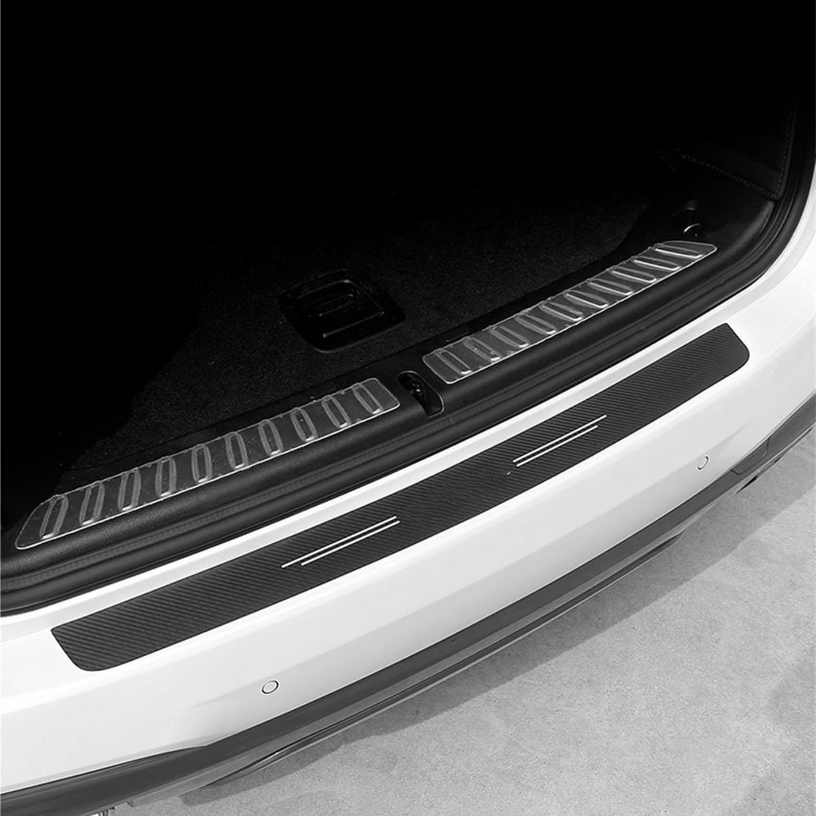 Tira Protectora de Parachoques Pegatinas de Fibra Carbono para Pedales Coche, antiarañazos y antidesgaste para el Maletero Trasero, diseñadas para Seat Arona