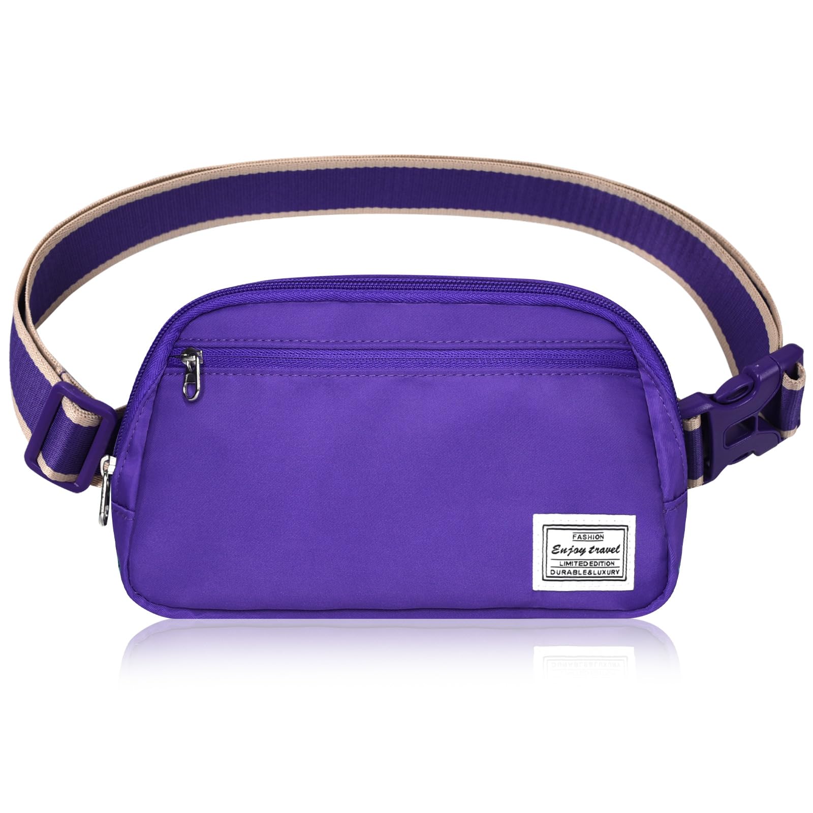 DMLuna Piccola borsa a tracolla da donna alla moda, leggera, per donne e uomini, mini marsupio con cinghia regolabile per corsa, allenamento, viaggi