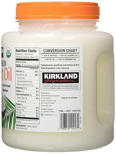 Miniatura 2 de Kirkland Aceite de Coco Virgen Ecológico - Tina de 5.5 lbs