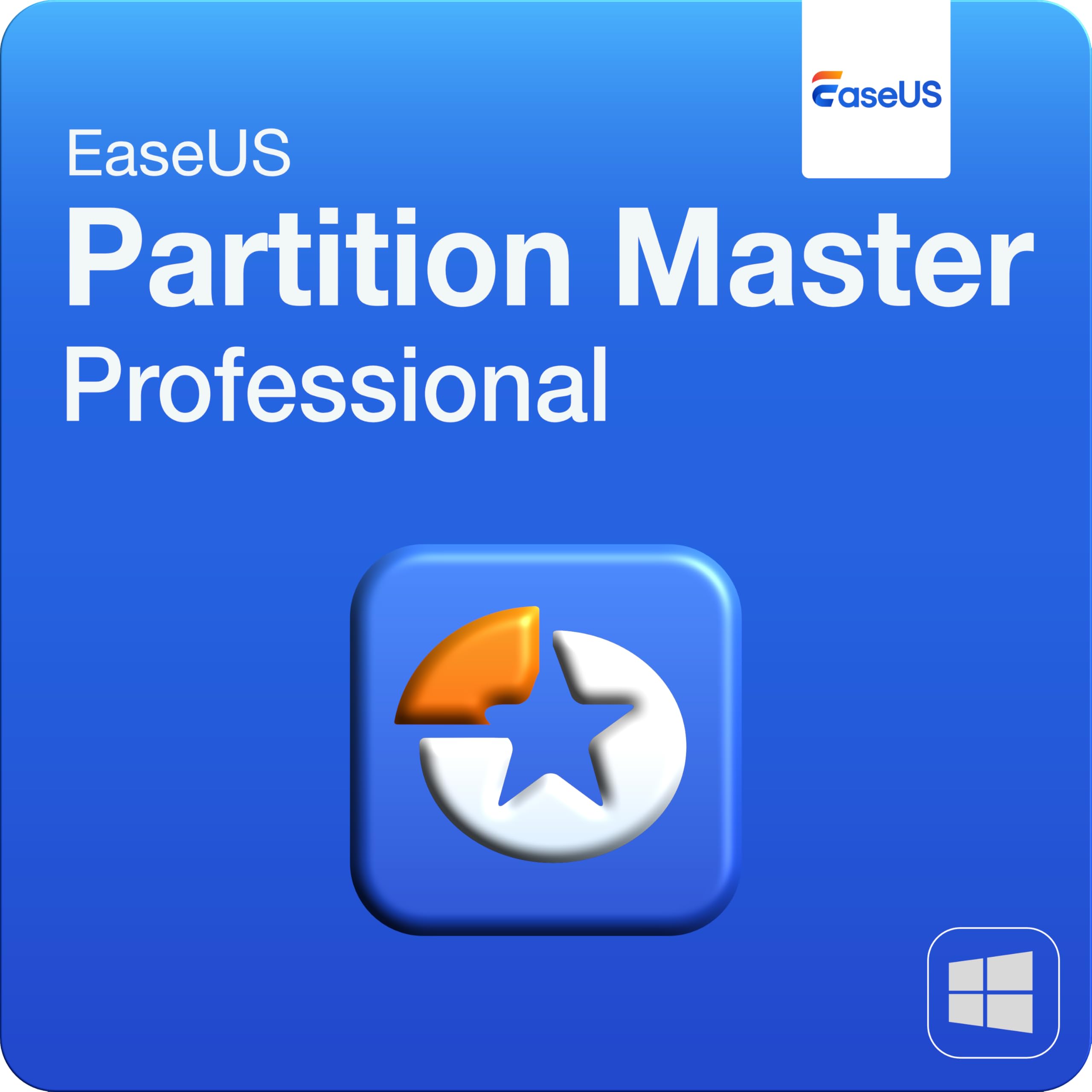 EaseUS Partition Master - Dauerlizenz inkl. Upgrades | Professional | 2 PC Gerät | 1 Benutzer | PC Aktivierungscode per Email