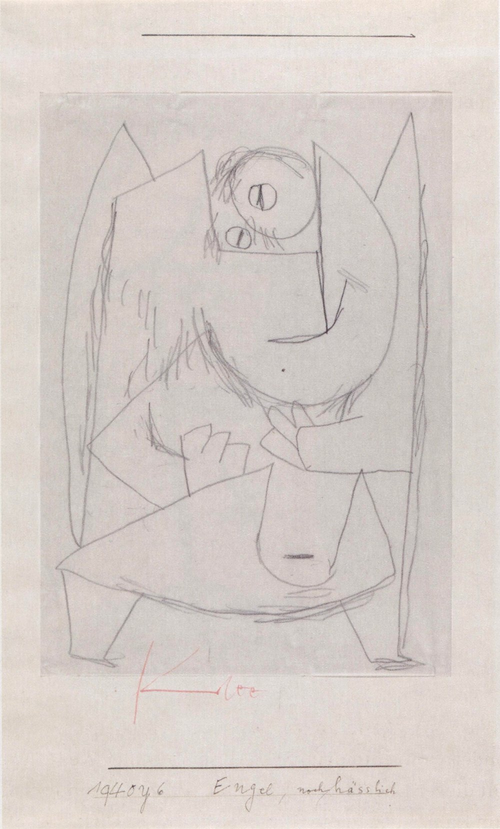 Affiche Paul Klee Engel 1940 : Une touche d'art mat grand format pour bureau