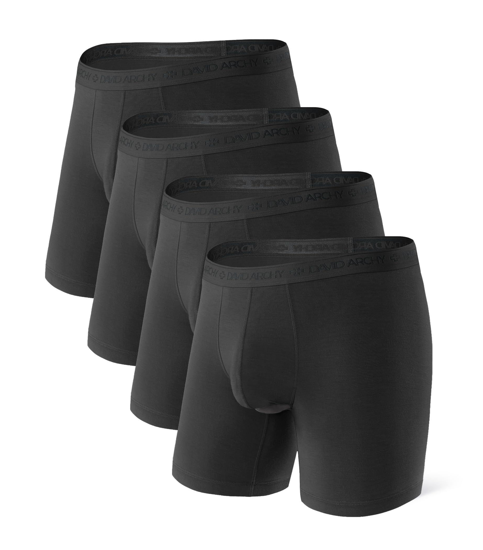 DAVID ARCHY Men's Modal Underwear Boxer Briefs