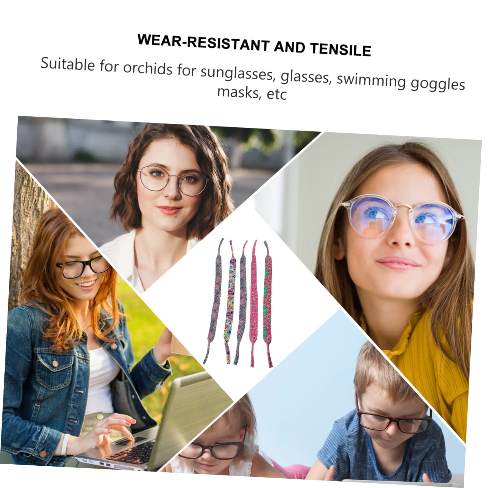 VALICLUD Correa De Gafas Retenedor De Gafas Cadenas De Anteojos Poseedor Titular De Gafas Cuerdas Para Gafas De Sol Correas Para Gafas Cadena De Gafas Neopreno
