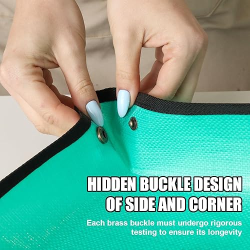 Miniatura 6 de Tapete de trasplante para trasplante de plantas de interior y control de desorden, bandeja de polietileno de 29.5 x 29.5 pulgadas para plantas