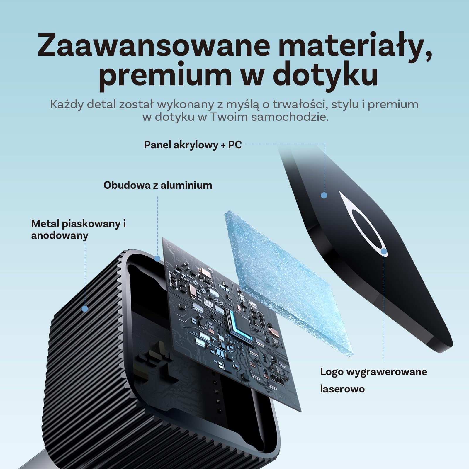 (2026 Ulepszona) OTTOCAST Bezprzewodowy Adapter CarPlay i Android Auto 2 w 1, Ottocast Mini Slim dla iOS 10+ i Android 11+, Wielu Użytkowników, Plug & Play, Szybkie Połączenie