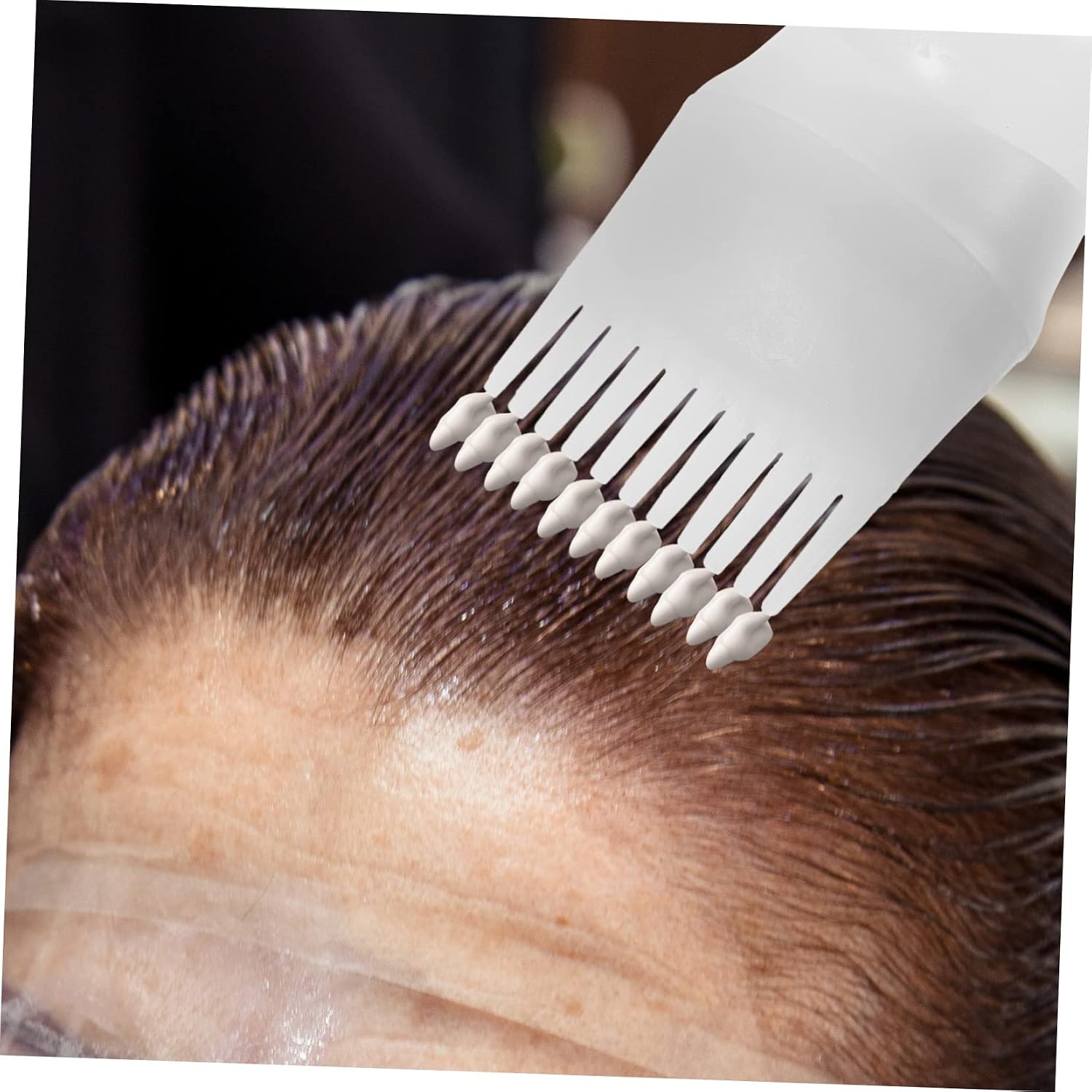 3Pcs Root Comb Applicator Bottle Hair Oil Applicator with Comb Head Design for Even Color Distribution for Hair Dyeing and Styling Convenient One Hand Operation