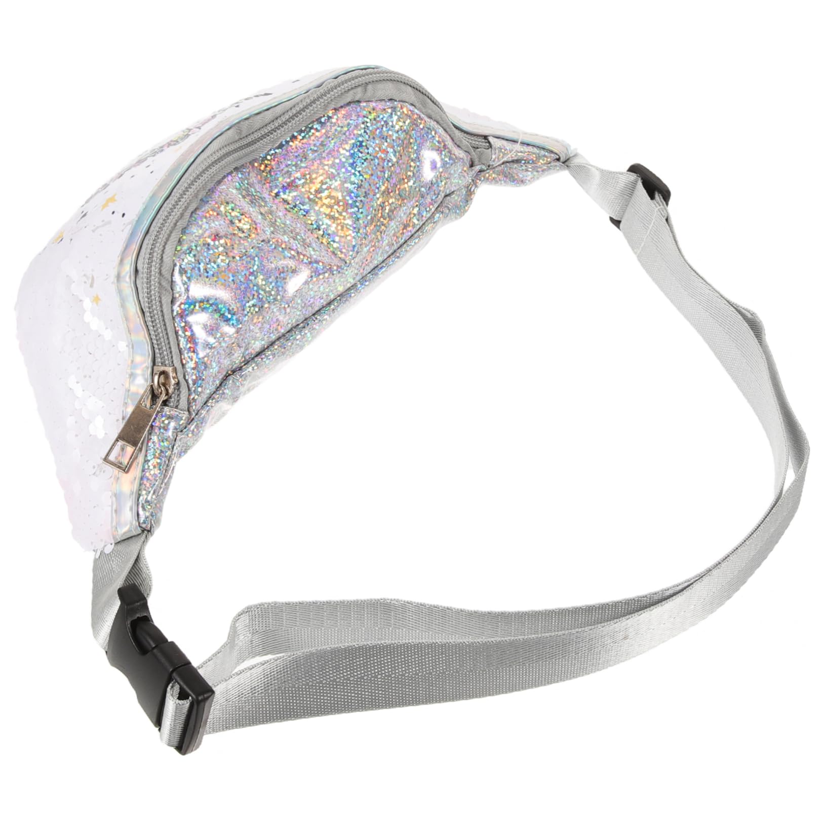 3stücke Sequin Bauchtasche Für Frauen Einstellbare Gürteltasche Mit Cartoon-Design Für Fitness Reisen Und Festivals