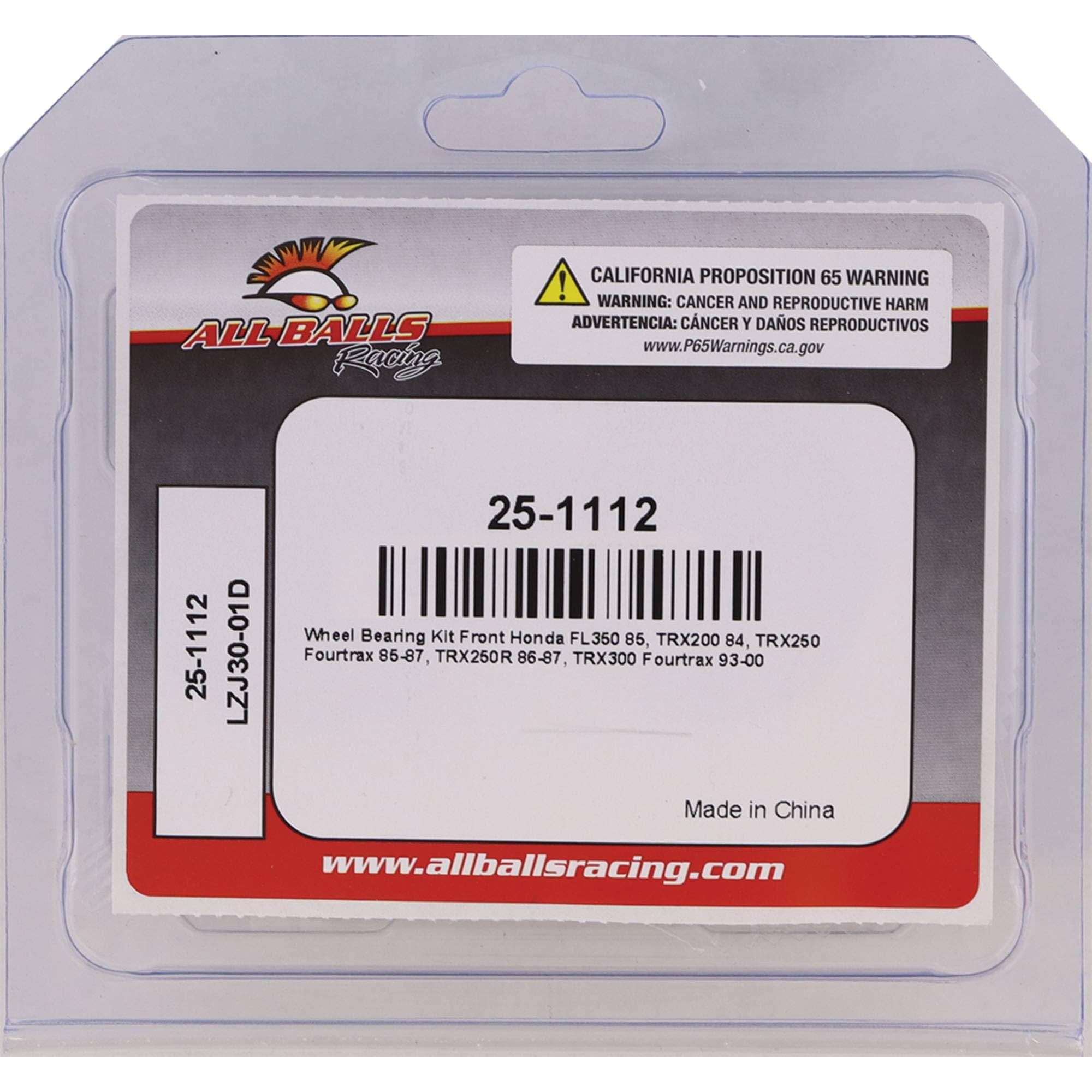 KIT CUSCINETTI RUOTA ANTERIORE HONDA TRX250 FOURTRAX 1985-1987