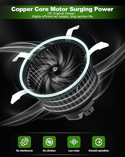 Miniatura 2 de SCITOO Motor de soplador de calentador de plástico ABS con ventilador, motores de sopladores HVAC 700272 apto para 2013-2019 para Ford para Escape,