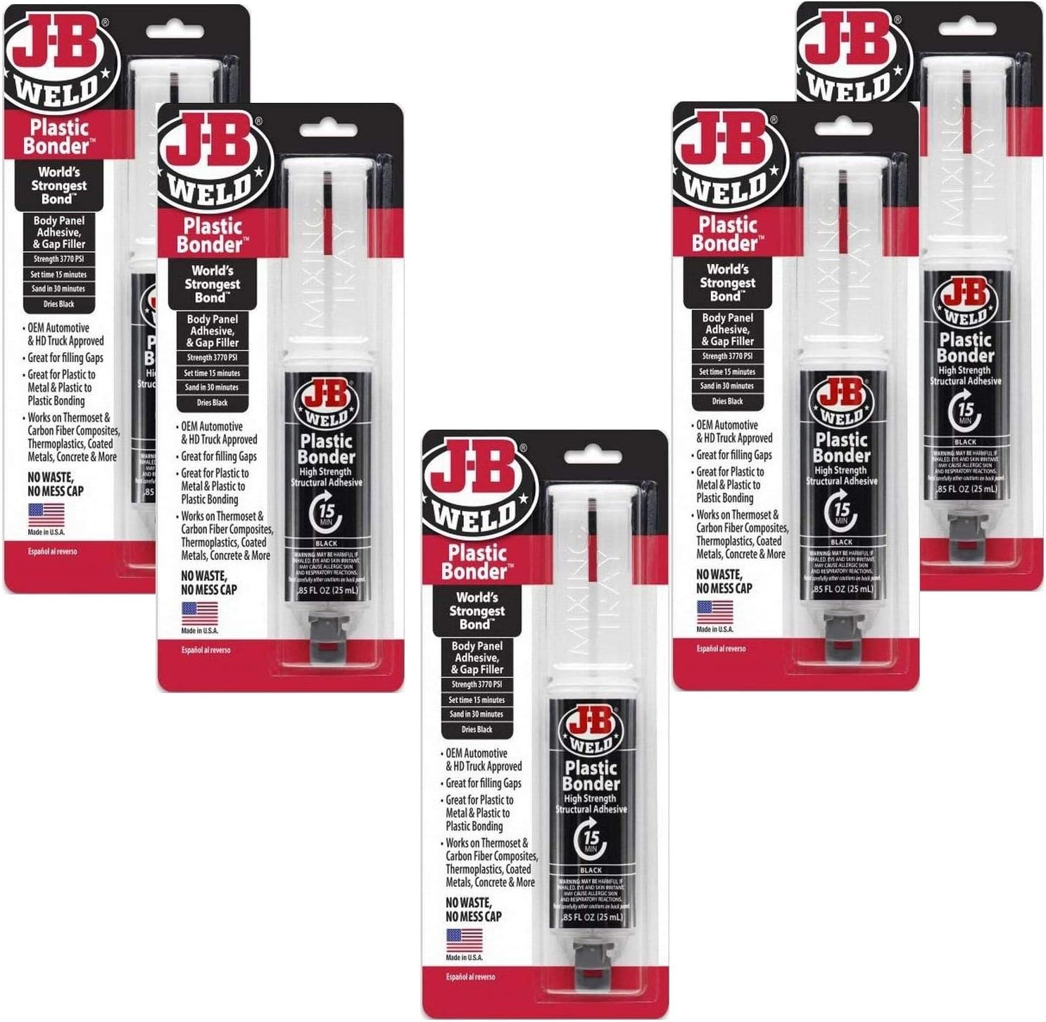 JB Weld 50139 Plastic Bonder Body Panel Adhesive and Gap Filler