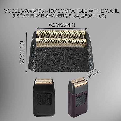 Miniatura 6 de 5 Star Series Finale - Lámina de repuesto para maquinilla de afeitar y conjunto de barra compatible con cabezal de repuesto de afeitado Wahl Foil