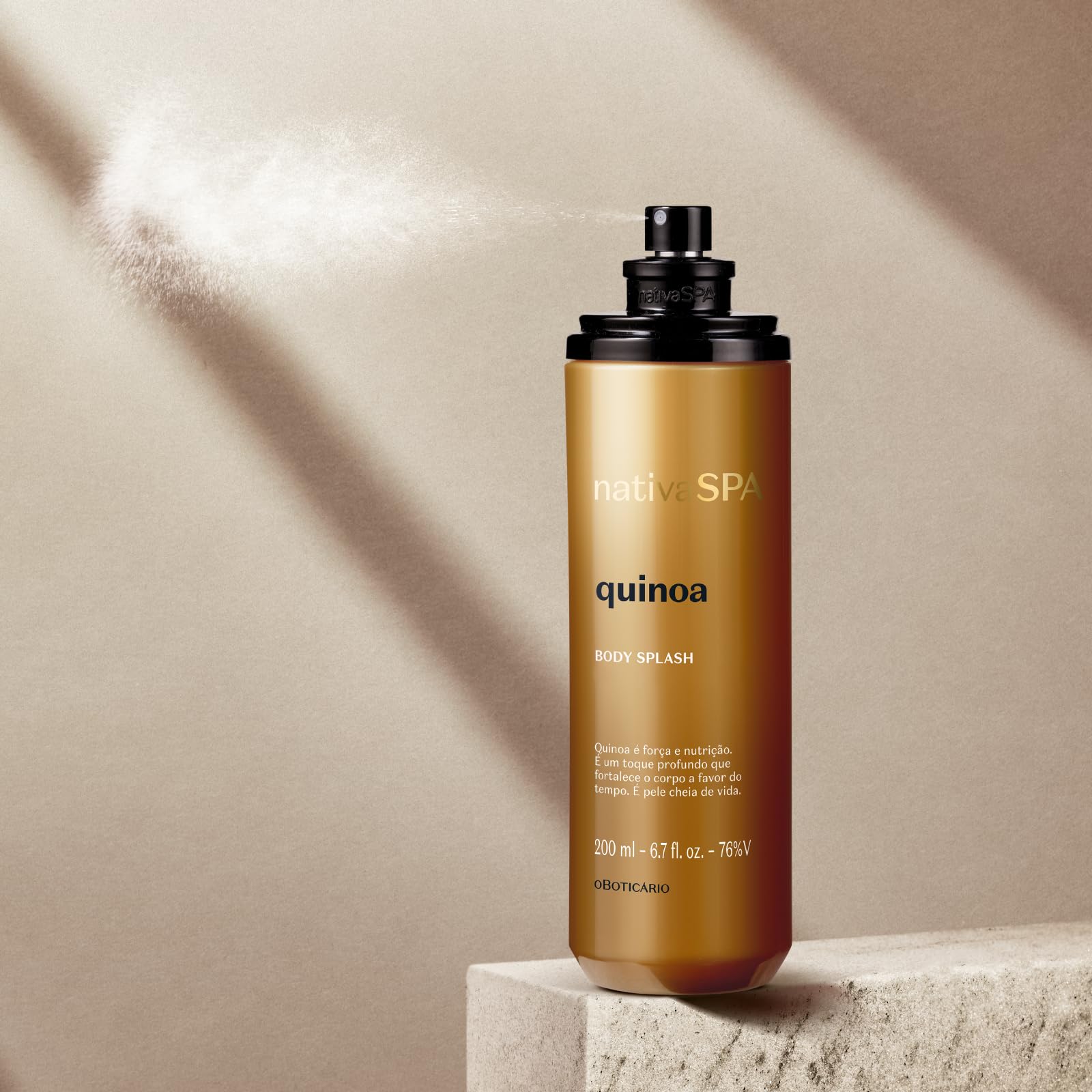 O Boticário | Nativa SPA | Quinoa | Bruma Corporal | Colonia | 200ml | Agua de Colonia | Body Splash | Vaporizador Perfumado | Vegano | Sensación de Frescor | Fragancia Duradera