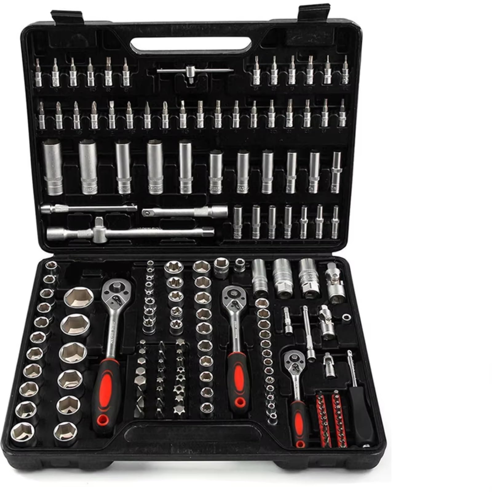Coffret d'outils de mécanicien Jeu De Douilles Pour Outils De Réparation Automobile Clé À Cliquet Kit De À Cliquet Outils Manuels Boîte À Outils 171 Pièces