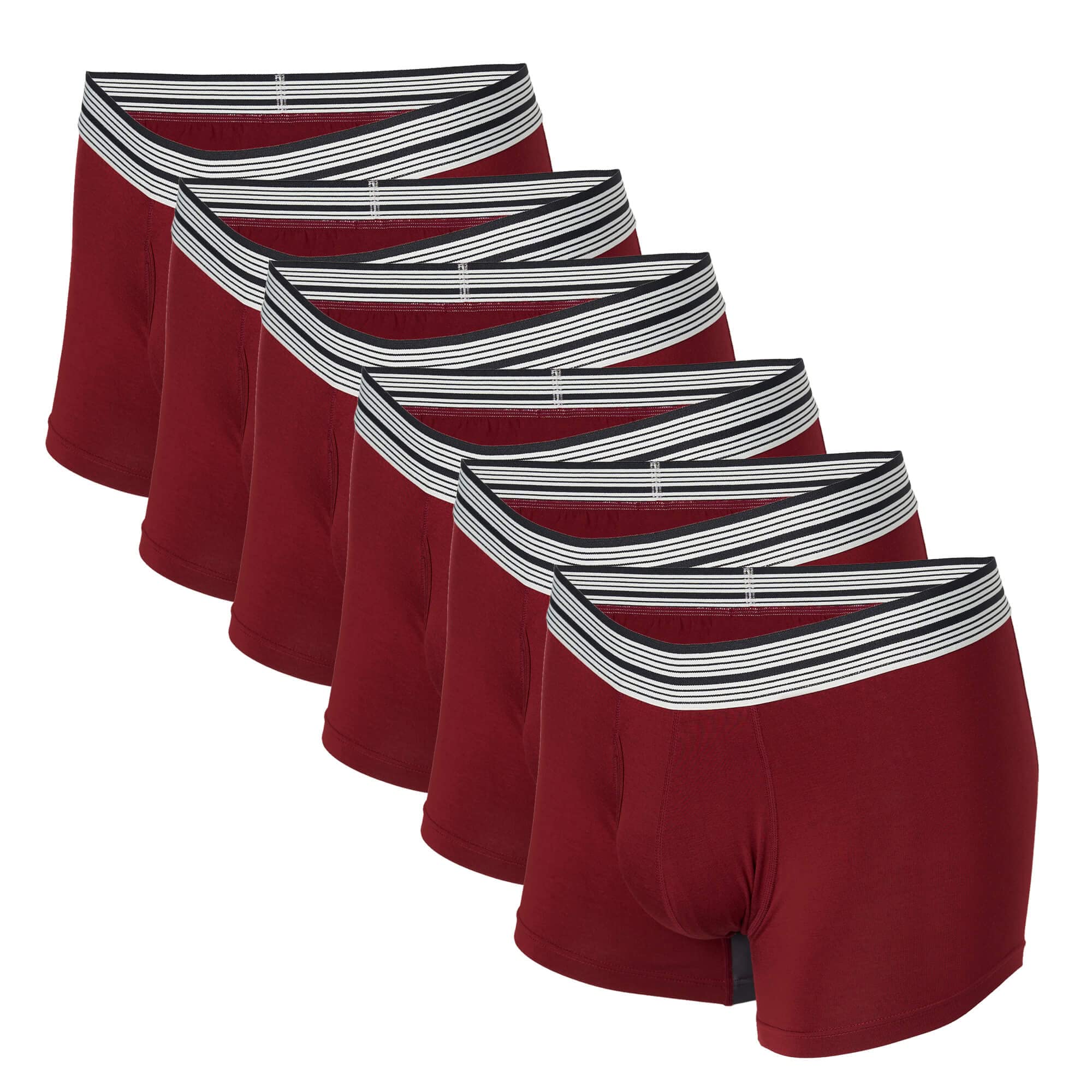 Mr Davis Mens 6 Pack Trunks Cut Boxer Brief Underwear