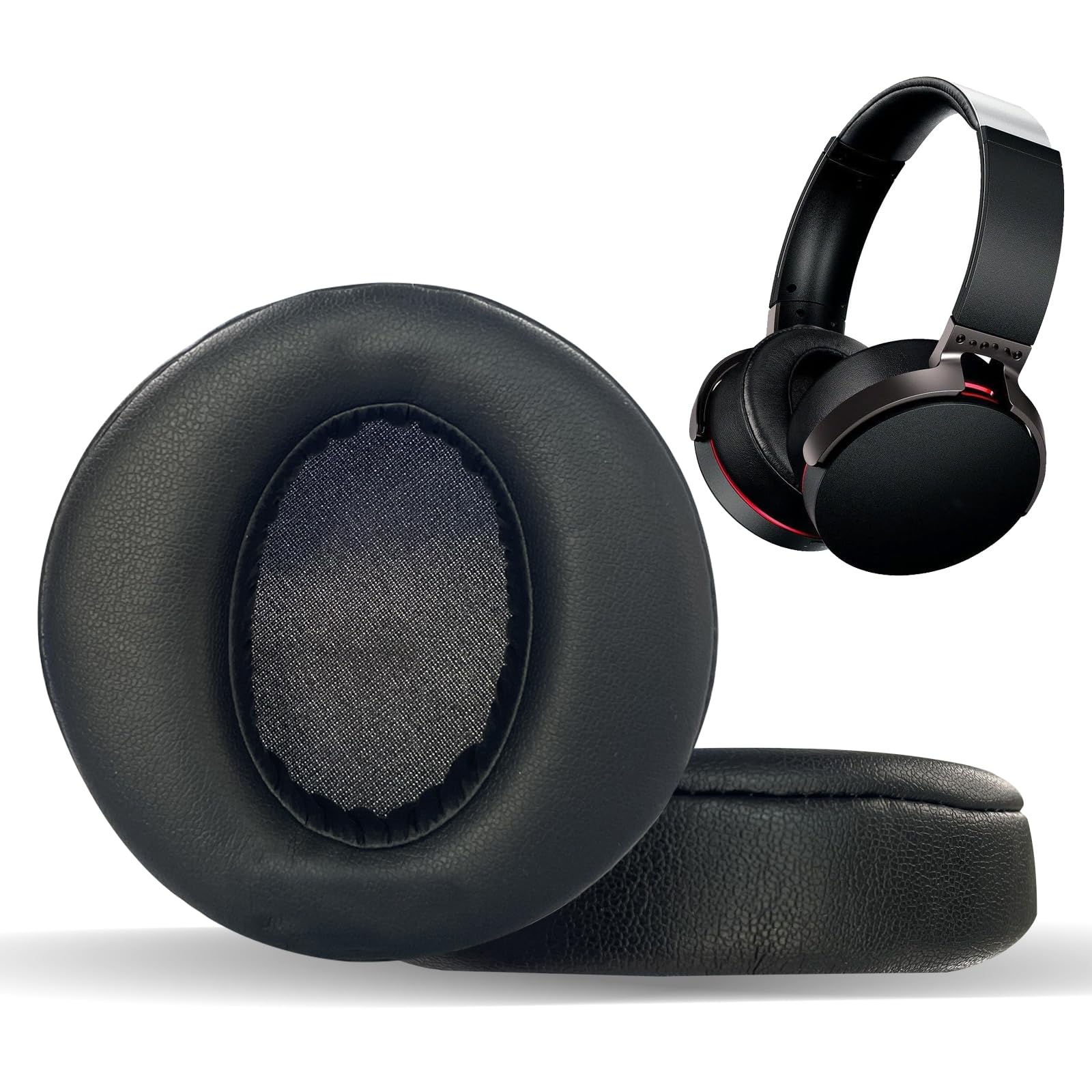 Replacement Ear Pads for Sony MDR-XB950 XB950BT XB950B1 XB950N1 XB950AP Over-Ear Headphones, Ear Pads Cushions with High-Density Noise Isolation