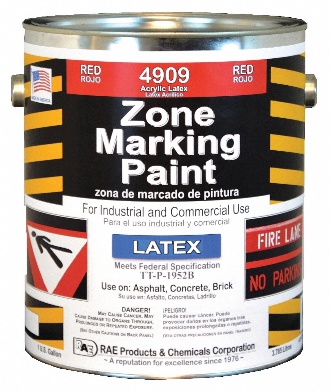 Zone Marking Paint, Red, 1 gal.