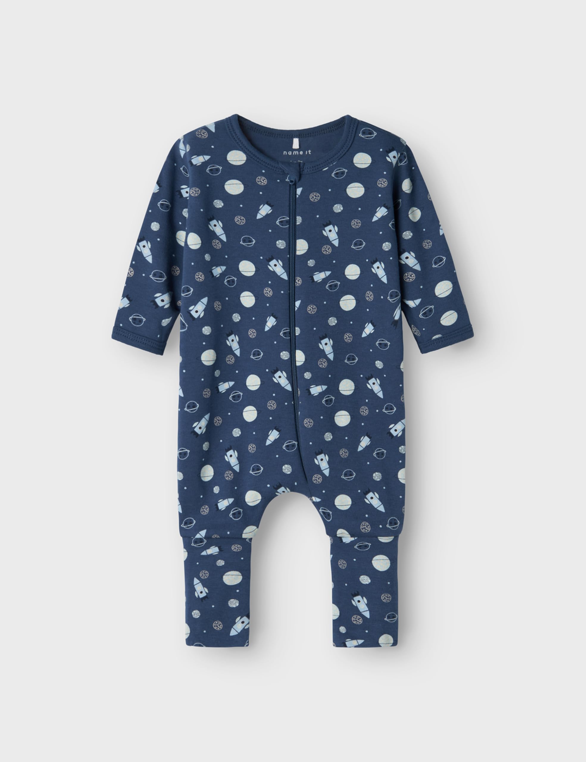 Name IT Nbmnightsuit 2p Zip FF Dark Space Noos Foot Bébés garçons