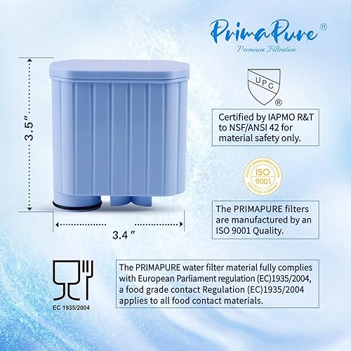 Miniatura 3 de PrimaPure Filtro de agua para máquina de café expreso para Saeco Philips AquaClean CA6903 certificado a NSFANSI 42 por IAPMO R&T
