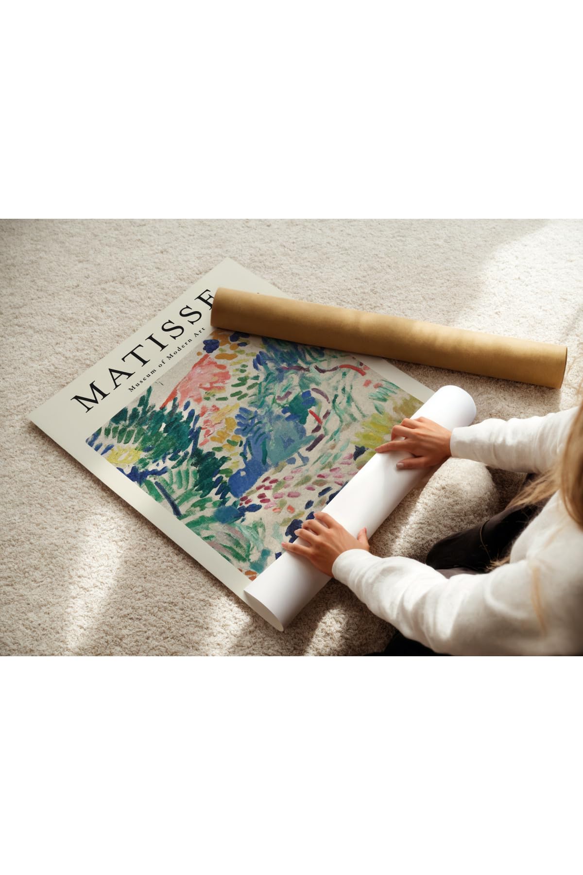 Fark Tanıtım Matisse Çerçevesiz Poster, Modern Dekoratif Çerçevesiz Poster, Tablo, Matisse-3, 21 x 30