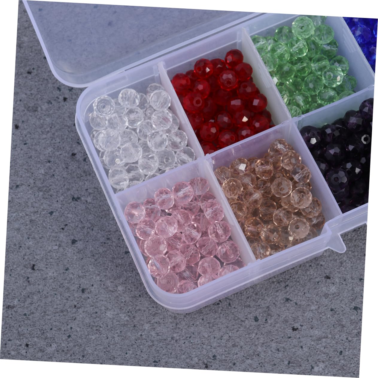 TEHAUX 1500stücke Glasperlen Farben Schmuck Bastelset Mit Aufbewahrungsbox Für Armbänder Und