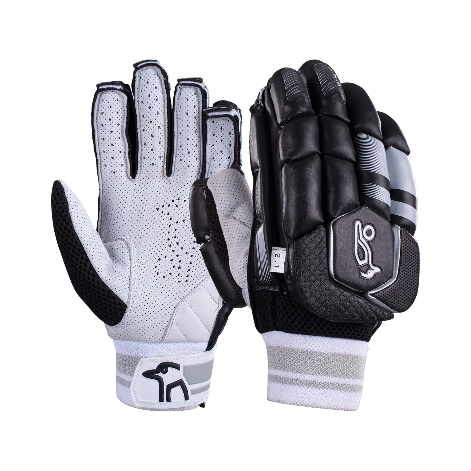 KOOKABURRA 2.1 T/20 - Guanti da battuta neri - a l/h