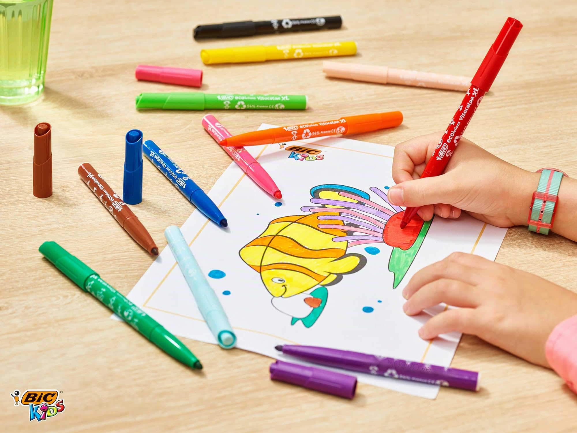 BIC Kids Visacolor XL - Confezione da 144 pennarelli colorati