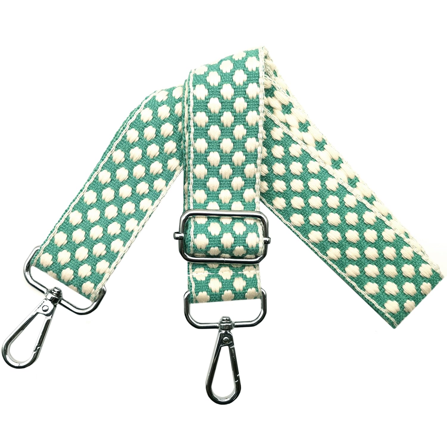 Tracolla per Borsa Donna Regolabile Cinghie Borsa Tracolla con pelle, Tracolla Ricambio Ragazza Larga 3.8cm con Argento Moschettoni per Crossbody Borsette, Marrone, W07