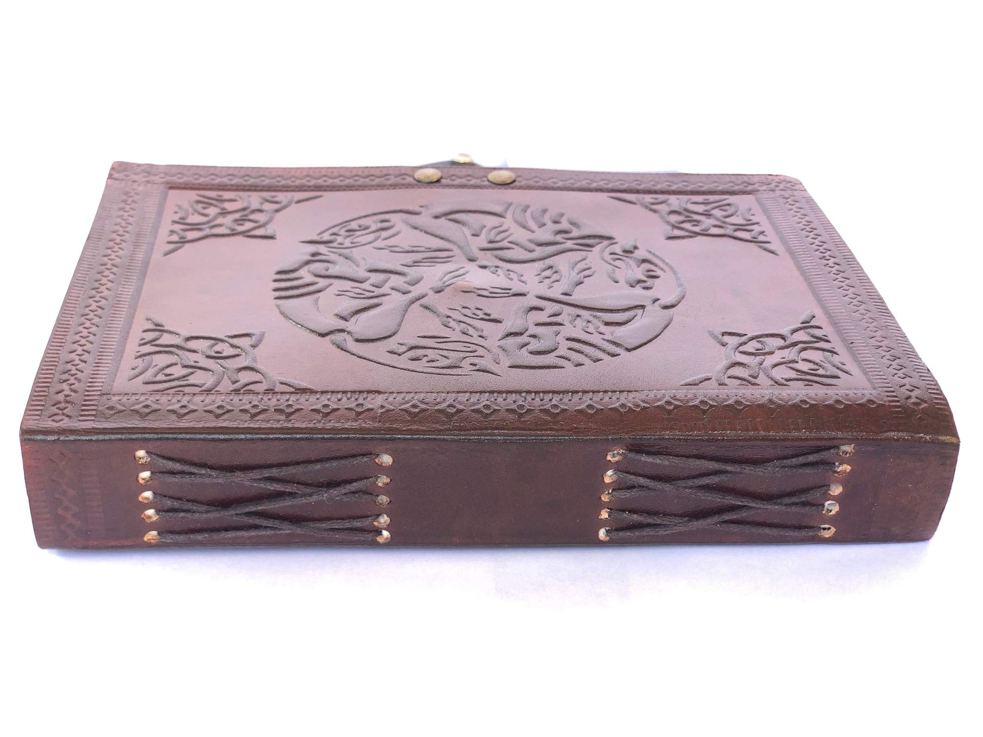 Universal Leather Leatheristic Pusty dziennik bez podszewki planer skórzany album fotograficzny szkicownik blok do szkicowania rysowania bazgrołek prezent dla mężczyzn i kobiet