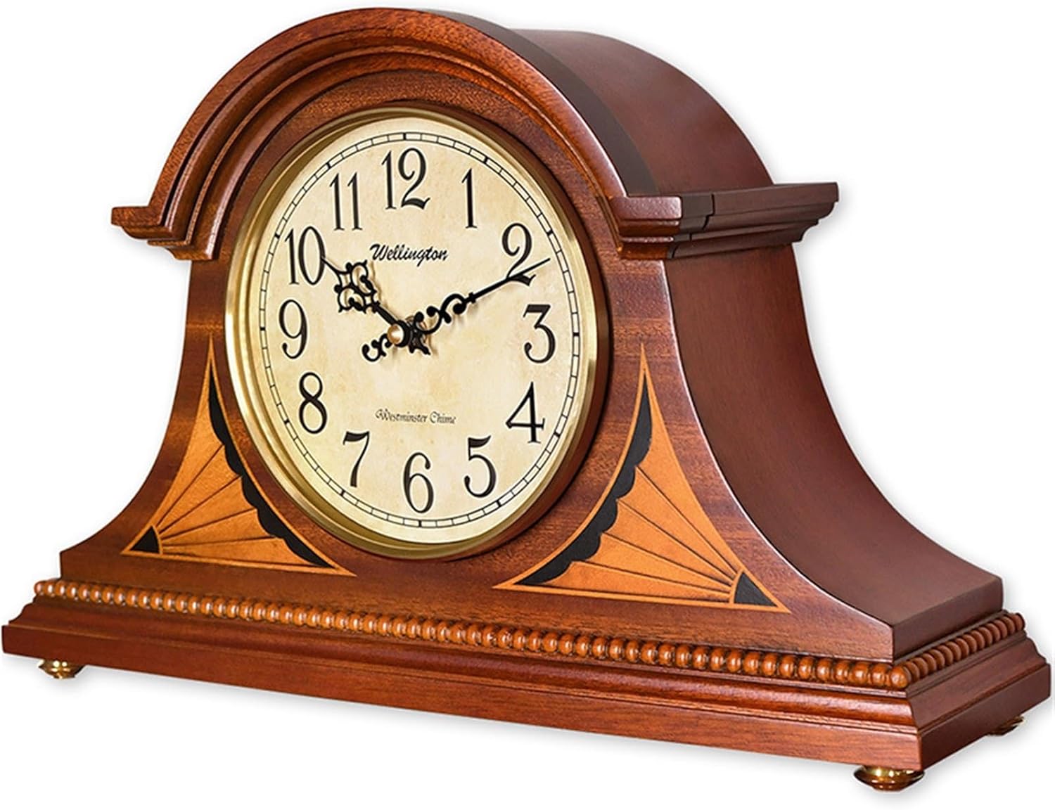 Mantel Clock Classic Desktop Table Clock Living Room Classical Dining TV Cabinet Wooden Living Room Decorative