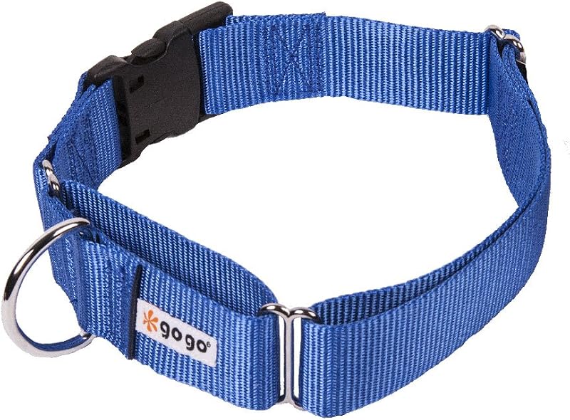 Coleira Martingale para Adestramento de Cães GOGO, Nylon, Azul, Extra Grande