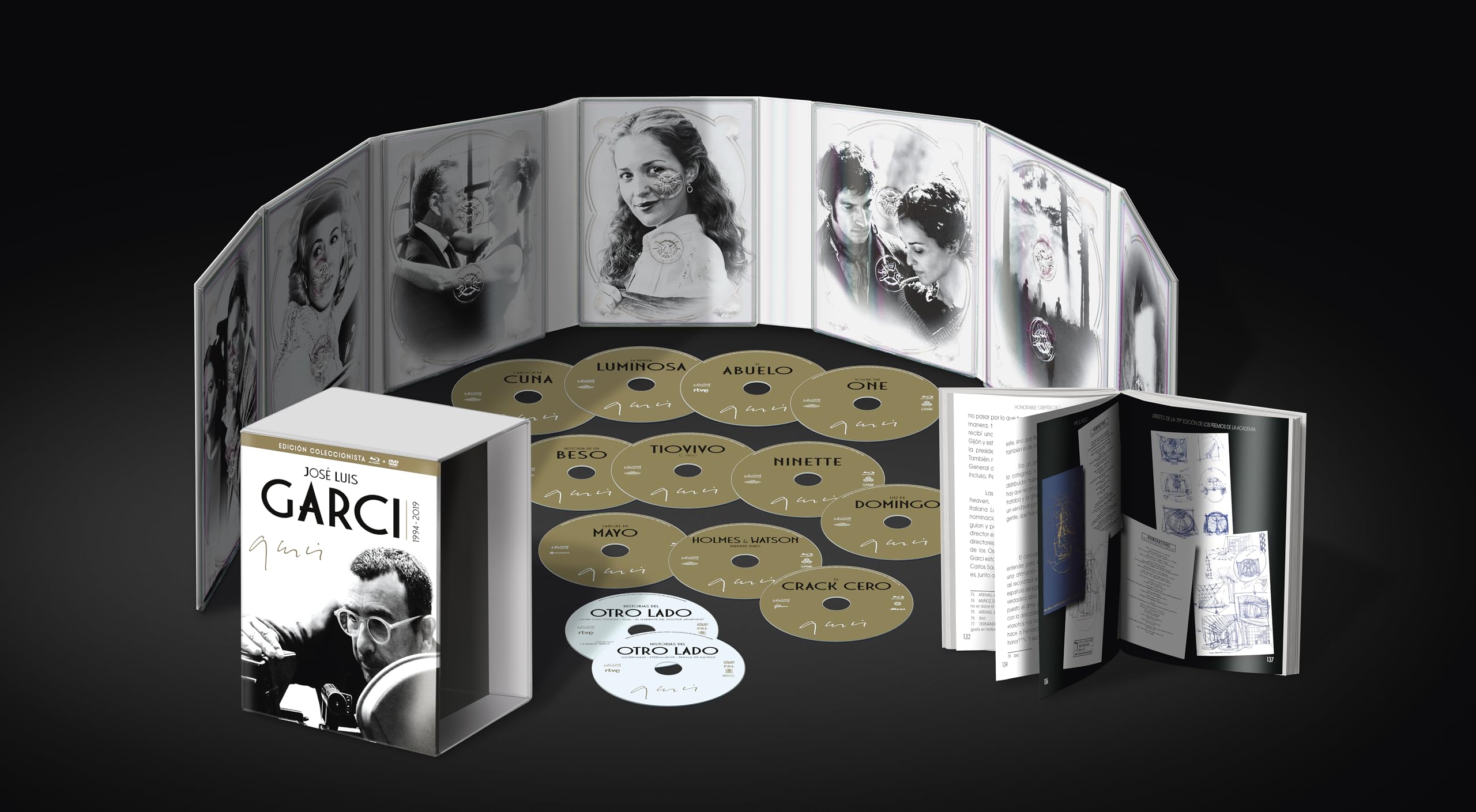 Jose Luis Garci - Edicion Coleccionista (1994-2019): Pack 11 Peliculas (Blu-ray) + Tv Serie: Historias Del Otro Lado (6 capítulos) (DVD) + Libro 415 Páginas