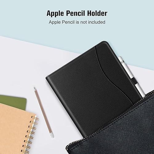 Miniatura 7 de Fintie - Funda para iPad de 987 gen de 10.2 pulgadas, protección para esquinas, soporte de visión multiangular, bolsillo, portalápiz, activación y